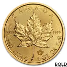 2019 Gold Canadian Maple Leaf - 1 oz
