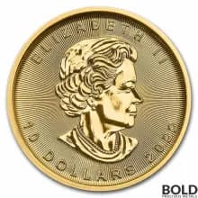 2022 Gold Canada Maple Leaf - 1/4 oz
