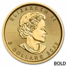 2022 Gold Canadian Maple Leaf - 1/10 oz