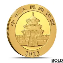 2022 15 Gram China Panda Gold Coin (BU)