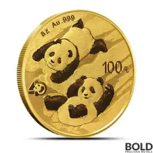 2022 8 Gram China Panda Gold Coin (BU)