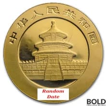Gold China Panda *Random Date* - 1/4 oz