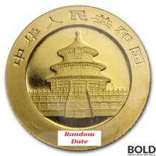 Gold China Panda *Random Date* - 1/10 oz