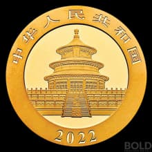 2022 China Panda 30 gram Gold BU