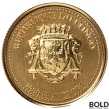 2023 Gold 1/10 oz Congo Gorilla BU Coin