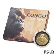 2023 Gold 1 oz Congo Gorilla BU Coin