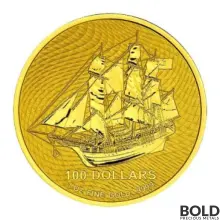 2022 Cook Islands Bounty 1 oz Gold BU