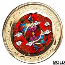 2023 Gold 1 oz Fiji Koi Fish Proof Coin (Colored)