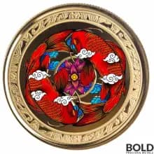 2023 Gold 1 oz Fiji Koi Fish Proof Coin (Colored)