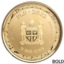 2023 Gold 1 oz Fiji Koi Fish BU Coin