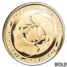 2023 Gold 1 oz Fiji Koi Fish BU Coin