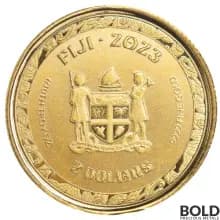 2023 Gold 1/10 oz Fiji Koi Fish BU Coin