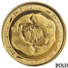 2023 Gold 1/10 oz Fiji Koi Fish BU Coin
