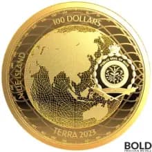 2023 Gold 1 oz Niue Terra Prooflike Coin