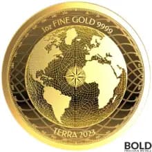 2023 Gold 1 oz Niue Terra Prooflike Coin