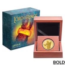 2021 Niue Lord Of The Rings Legolas 1/4 oz Gold Proof