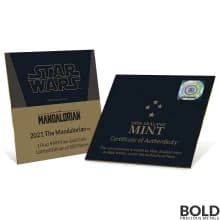 2021 Niue Mandalorian Classic: Mando 1/4 oz Gold Proof
