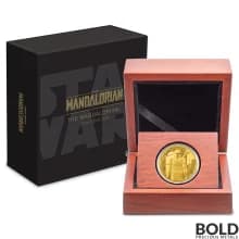 2021 Niue Mandalorian Classic: Mando 1/4 oz Gold Proof