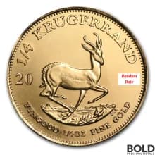 Gold South Africa Krugerrand *Random Date* - 1/4 oz