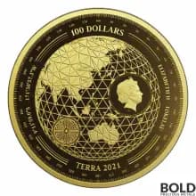 2021 Gold Tokelau Terra 1 oz Prooflike