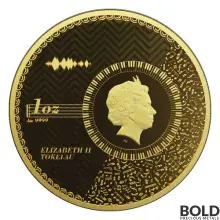2021 Gold Tokelau Vivat Humanitas 1 oz Prooflike