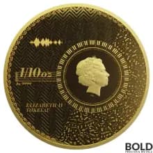 2021 Gold Tokelau Vivat Humanitas 1/10 oz Prooflike