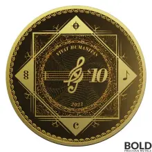 2021 Gold Tokelau Vivat Humanitas 1/10 oz Prooflike