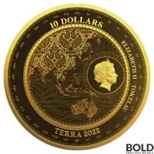 2022 Gold Tokelau Terra 1/10 oz Prooflike
