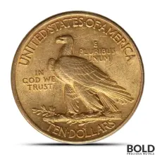 $10 Indian Gold Eagle Coin (XF)