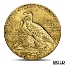 $2.50 Indian Quarter Gold Eagle Coin (BU)