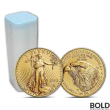 2023 1/4 oz American Gold Eagle Tube (40 Coins, BU)