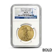 1 oz America Eagle MS70 NGC Gold Coin (Early Releases)