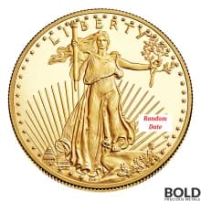 Gold 1/4 oz America Eagle Proof *Random Date* (No Box)