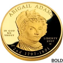 2007-W Gold Abigail Adams Proof - 1/2 oz