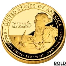 2007-W Gold Abigail Adams Proof - 1/2 oz