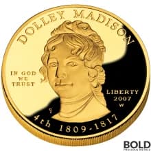 2007-W Gold Dolley Madison Proof - 1/2 oz