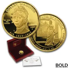 2007-W Gold Dolley Madison Proof - 1/2 oz