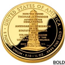 2007-W Gold Jefferson's Liberty Proof - 1/2 oz