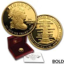 2007-W Gold Jefferson's Liberty Proof - 1/2 oz