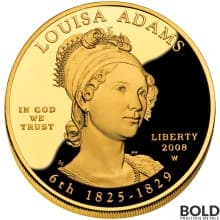 2008-W Gold Louisa Adams Proof - 1/2 oz