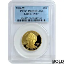 2009-W Gold Letitia Tyler PCGS PR69 DCAM - 1/2 oz