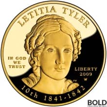 2009-W Gold Letitia Tyler Proof - 1/2 oz