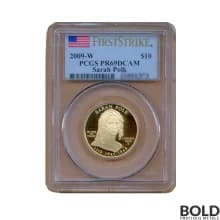 2009-W Gold Sarah Polk PCGS PR69 DCAM - 1/2 oz