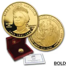 2010-W Gold Mary Todd Lincoln Proof - 1/2 oz
