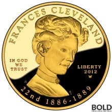 2012-W Gold Frances Cleveland Proof - 1/2 oz