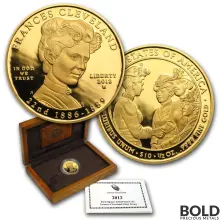 2012-W Gold Frances Cleveland Proof - 1/2 oz
