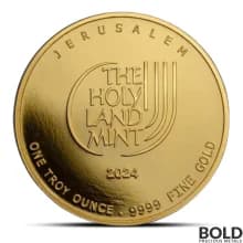 2024 1 oz Holy Land Mint Dove of Peace Gold Round