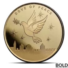 2024 1 oz Holy Land Mint Dove of Peace Gold Round