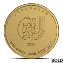 2024 1/10 oz Holy Land Mint Dove of Peace Gold Round