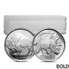 1/10 oz Buffalo Silver Round - Lot, Roll, or Tube of 50 Pieces